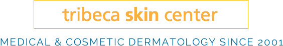 Tribeca Skin Center, Medical and Cosmetic Dermatology since 2001 Logo, Return to Home